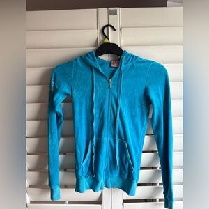 Juicy Couture Teal Zip-Up Jacket sz P (S)